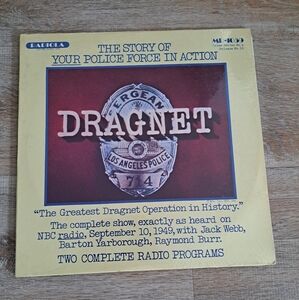 Dragnet RadioLA The story of your police force in action unedited 50s Vinyl New